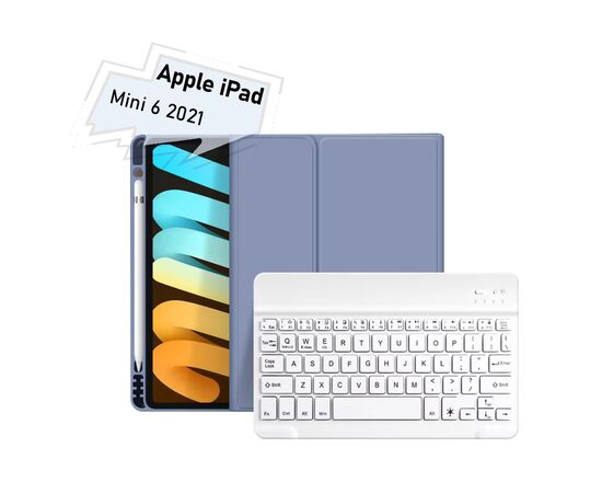 Чехол для планшета BeCover with keyboard Apple iPad Mini 6 2021 Purple (712991)