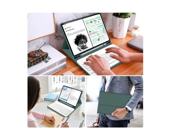 Чохол до планшета BeCover with keyboard Apple iPad Mini 7 2024 Dark Green (712993), зображення 7 Чохол до планшета BeCover with keyboard Apple iPad Mini 7 2024 Dark Green (712993), зображення 7