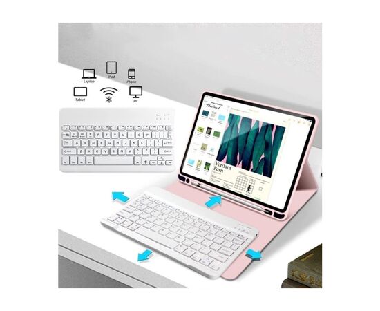 Чехол для планшета BeCover with keyboard Apple iPad Mini 7 2024 Pink (712996), изображение 4 Чехол для планшета BeCover with keyboard Apple iPad Mini 7 2024 Pink (712996), изображение 4