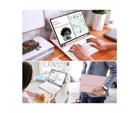 Чехол для планшета BeCover with keyboard Apple iPad Mini 7 2024 Pink (712996), изображение 7 Чехол для планшета BeCover with keyboard Apple iPad Mini 7 2024 Pink (712996), изображение 7