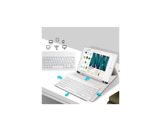 Чохол до планшета BeCover with keyboard Apple iPad Pro 11" M4 2024 Gray (712999), зображення 4 Чохол до планшета BeCover with keyboard Apple iPad Pro 11" M4 2024 Gray (712999), зображення 4
