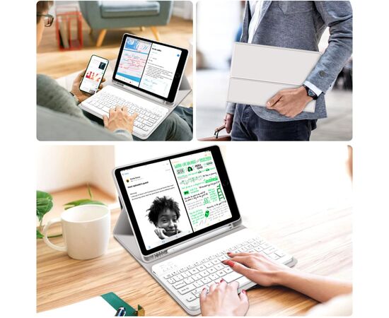 Чохол до планшета BeCover with keyboard Apple iPad Pro 11" M4 2024 Gray (712999), зображення 8 Чохол до планшета BeCover with keyboard Apple iPad Pro 11" M4 2024 Gray (712999), зображення 8