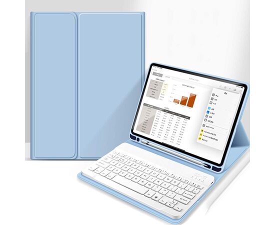 Чехол для планшета BeCover with keyboard Apple iPad Pro 11" M4 2024 Light Blue (713000), изображение 3 Чехол для планшета BeCover with keyboard Apple iPad Pro 11" M4 2024 Light Blue (713000), изображение 3