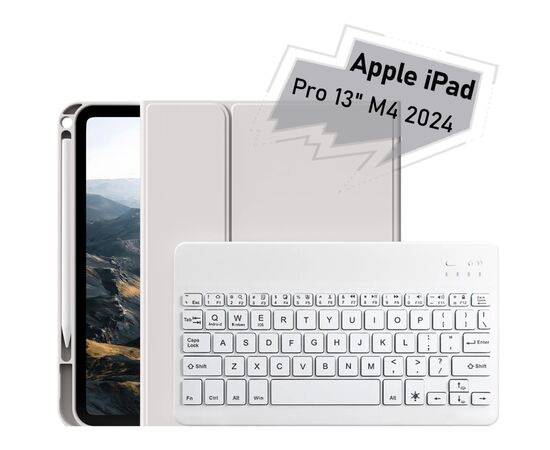 Чохол до планшета BeCover with keyboard Apple iPad Pro 13" M4 2024 Gray (713004)