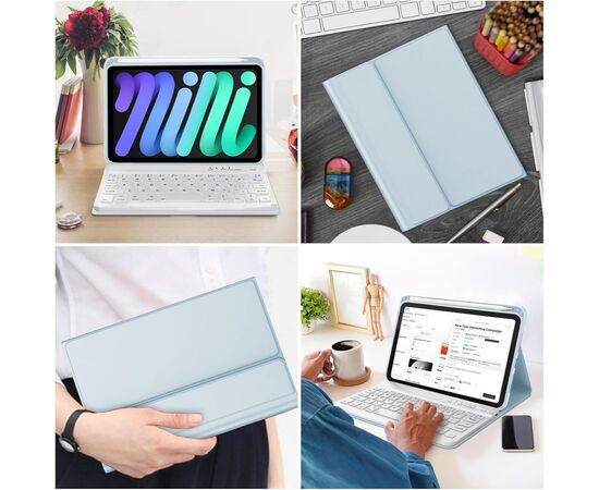 Чехол для планшета BeCover with keyboard Apple iPad Pro 13" M4 2024 Light Blue (713005), изображение 8 Чехол для планшета BeCover with keyboard Apple iPad Pro 13" M4 2024 Light Blue (713005), изображение 8