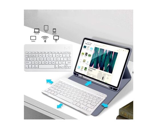 Чехол для планшета BeCover with keyboard Apple iPad Pro 13" M4 2024 Purple (713007), изображение 5 Чехол для планшета BeCover with keyboard Apple iPad Pro 13" M4 2024 Purple (713007), изображение 5