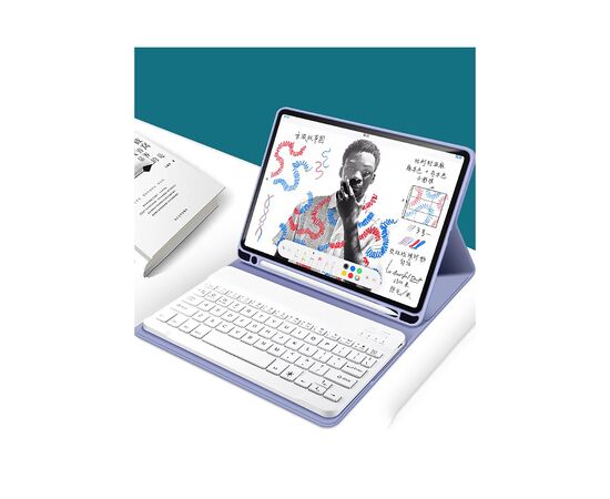 Чехол для планшета BeCover with keyboard Apple iPad Pro 13" M4 2024 Purple (713007), изображение 7 Чехол для планшета BeCover with keyboard Apple iPad Pro 13" M4 2024 Purple (713007), изображение 7