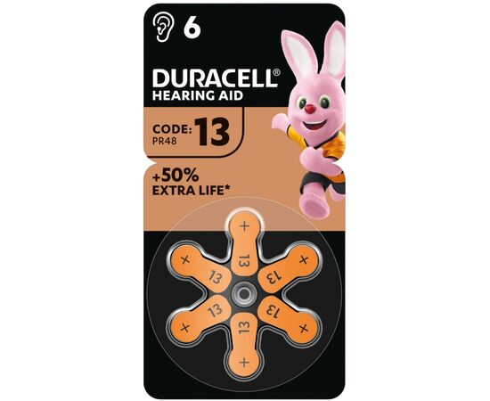 Батарейка Duracell PR48 / 13 * 6 (5004322)