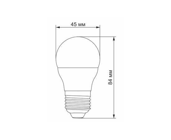 Лампочка Videx G45e 3.5W E27 3000K (VL-G45e-35273), изображение 3 Лампочка Videx G45e 3.5W E27 3000K (VL-G45e-35273), изображение 3