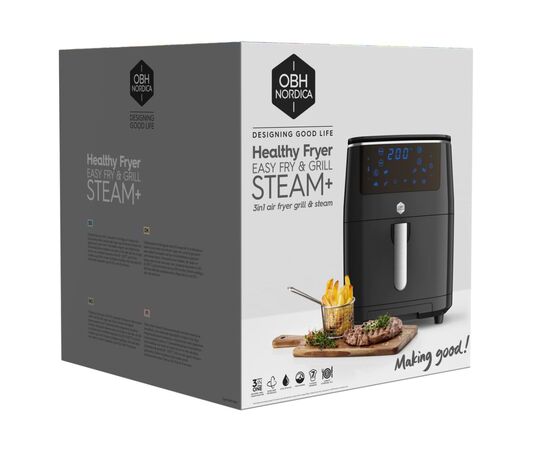 Мультипечь OBH NORDICA Easy Fry&Steam Black (FW2018S0), изображение 12 Мультипечь OBH NORDICA Easy Fry&Steam Black (FW2018S0), изображение 12