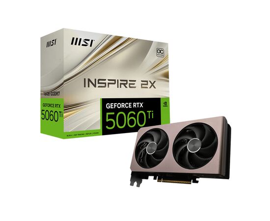 Видеокарта MSI GeForce RTX5060Ti 16Gb INSPIRE 2X OC (RTX 5060 Ti 16G INSPIRE 2X OC), изображение 5 Видеокарта MSI GeForce RTX5060Ti 16Gb INSPIRE 2X OC (RTX 5060 Ti 16G INSPIRE 2X OC), изображение 5