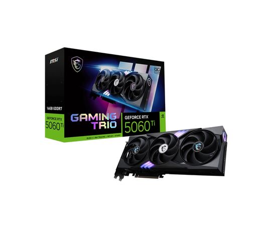 Видеокарта MSI GeForce RTX5060Ti 16Gb GAMING TRIO OC (RTX 5060 Ti 16G GAMING TRIO OC), изображение 5 Видеокарта MSI GeForce RTX5060Ti 16Gb GAMING TRIO OC (RTX 5060 Ti 16G GAMING TRIO OC), изображение 5