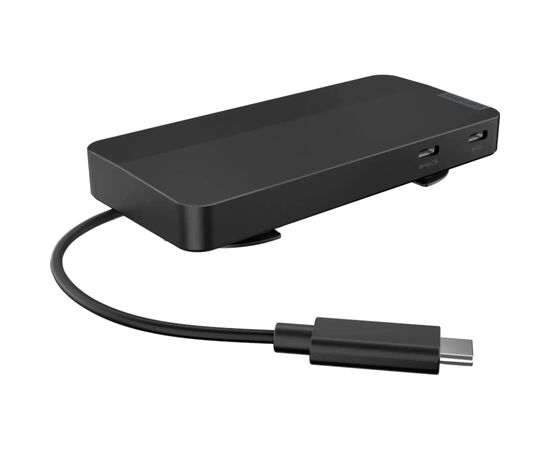 Порт-реплікатор Lenovo USB-C Dual Display Travel Dock (w/ adapter) (40B90100EU), зображення 2 Порт-реплікатор Lenovo USB-C Dual Display Travel Dock (w/ adapter) (40B90100EU), зображення 2
