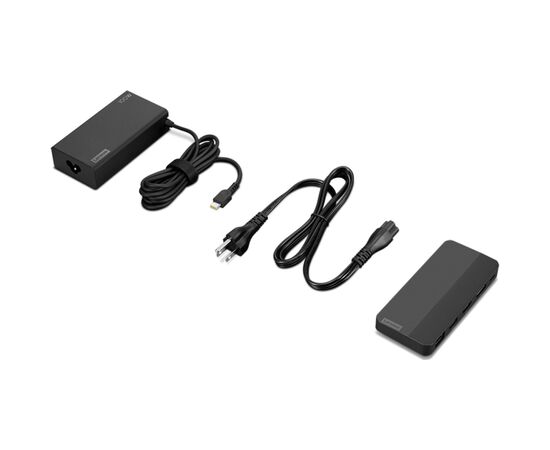 Порт-реплікатор Lenovo USB-C Dual Display Travel Dock (w/ adapter) (40B90100EU), зображення 7 Порт-реплікатор Lenovo USB-C Dual Display Travel Dock (w/ adapter) (40B90100EU), зображення 7