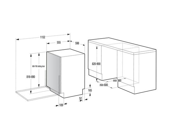 Посудомийна машина Gorenje GV673A65, зображення 2 Посудомийна машина Gorenje GV673A65, зображення 2