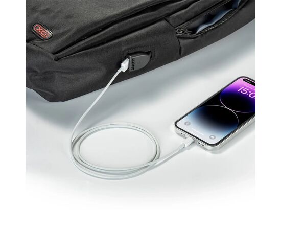 Рюкзак для ноутбука XO 15.6" CB02 black (CB02-15.black), изображение 4