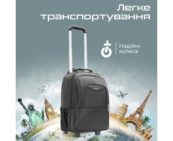 Рюкзак для ноутбука Promate 16" Mogul-TR Black (mogul-tr.black), изображение 2 Рюкзак для ноутбука Promate 16" Mogul-TR Black (mogul-tr.black), изображение 2