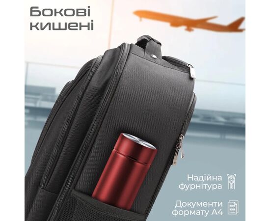 Рюкзак для ноутбука Promate 16" Mogul-TR Black (mogul-tr.black), изображение 6 Рюкзак для ноутбука Promate 16" Mogul-TR Black (mogul-tr.black), изображение 6