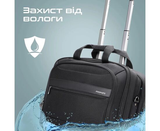 Сумка для ноутбука Promate 16" Persona-TR Black (persona-tr.black), изображение 6 Сумка для ноутбука Promate 16" Persona-TR Black (persona-tr.black), изображение 6