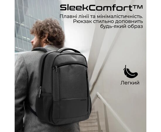 Рюкзак для ноутбука Promate 15.6" Satchel-BP Black (satchel-bp.black), изображение 5 Рюкзак для ноутбука Promate 15.6" Satchel-BP Black (satchel-bp.black), изображение 5