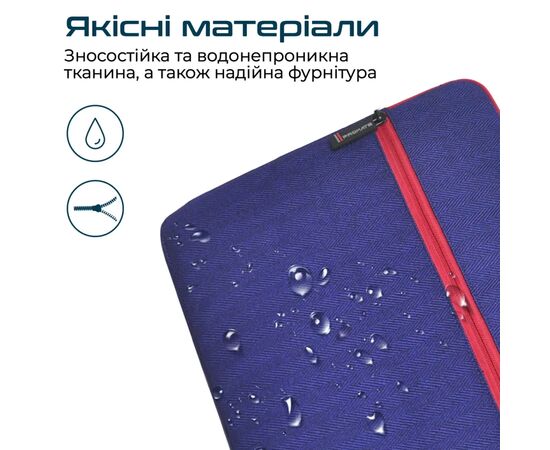 Чохол до ноутбука Promate 11" Portfolio-S Blue (portfolio-s.blue), зображення 7 Чохол до ноутбука Promate 11" Portfolio-S Blue (portfolio-s.blue), зображення 7