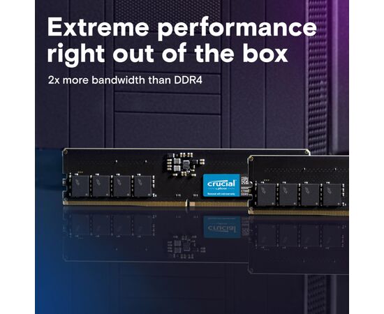 Модуль памяти для компьютера DDR5 64GB 5600 MHz Micron (CT64G56C46U5), изображение 2 Модуль памяти для компьютера DDR5 64GB 5600 MHz Micron (CT64G56C46U5), изображение 2