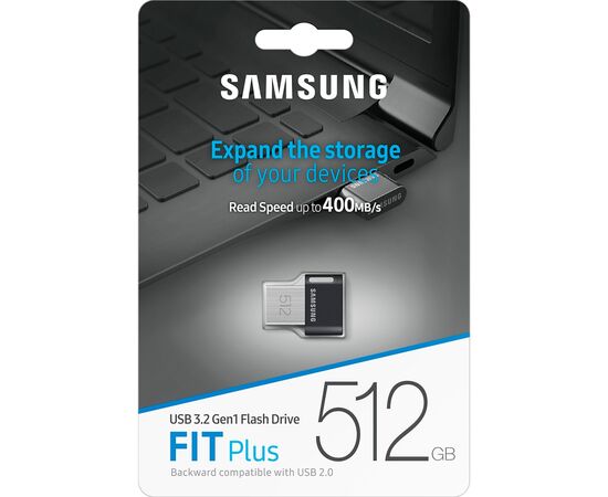 USB флеш накопитель Samsung 512GB Fit Plus USB 3.2 (MUF-512AB/APC), изображение 7