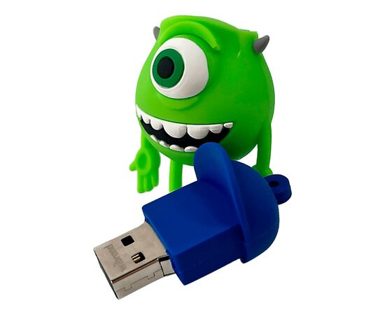 USB флеш накопитель Wibrand 16GB Mike Wazowski Green USB 2.0 (WI2.0/MW16G), изображение 4 USB флеш накопитель Wibrand 16GB Mike Wazowski Green USB 2.0 (WI2.0/MW16G), изображение 4