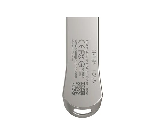 USB флеш накопитель Team 32GB C222 Silver USB 3.2 (TC222332GS01), изображение 5 USB флеш накопитель Team 32GB C222 Silver USB 3.2 (TC222332GS01), изображение 5