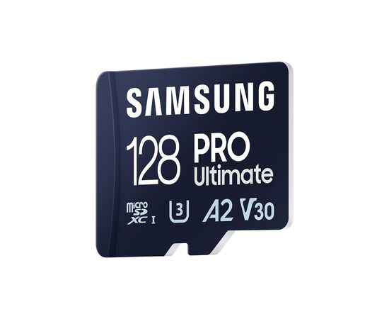 Карта памяти Samsung 128GB microSDXC class 10 UHS-I U3 V30 A2 Pro Ultimate (MB-MY128SA/WW), изображение 2 Карта памяти Samsung 128GB microSDXC class 10 UHS-I U3 V30 A2 Pro Ultimate (MB-MY128SA/WW), изображение 2