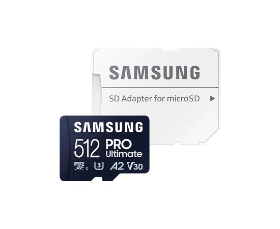 Карта памяти Samsung 512GB microSDXC class 10 UHS-I U3 V30 A2 Pro Ultimate (MB-MY512SA/WW), изображение 3 Карта памяти Samsung 512GB microSDXC class 10 UHS-I U3 V30 A2 Pro Ultimate (MB-MY512SA/WW), изображение 3