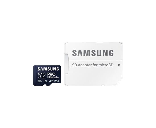 Карта памяти Samsung 512GB microSDXC class 10 UHS-I U3 V30 A2 Pro Ultimate (MB-MY512SA/WW), изображение 5 Карта памяти Samsung 512GB microSDXC class 10 UHS-I U3 V30 A2 Pro Ultimate (MB-MY512SA/WW), изображение 5