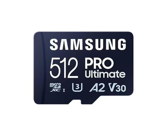 Карта пам'яті Samsung 512GB microSDXC class 10 UHS-I U3 V30 A2 Pro Ultimate (MB-MY512SA/WW)