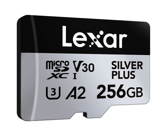Карта памяти Lexar 256GB microSDXC class 10 UHS-I U3 V30 A2 Professional Silver (LMSSIPL256G-BNANG), изображение 2 Карта памяти Lexar 256GB microSDXC class 10 UHS-I U3 V30 A2 Professional Silver (LMSSIPL256G-BNANG), изображение 2