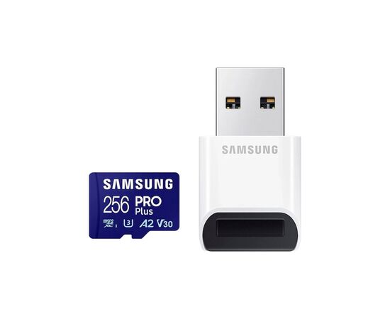 Карта памяти Samsung 256GB microSDXC class 10 UHS-I U3 V30 Pro Plus (MB-MD256SB/WW), изображение 2