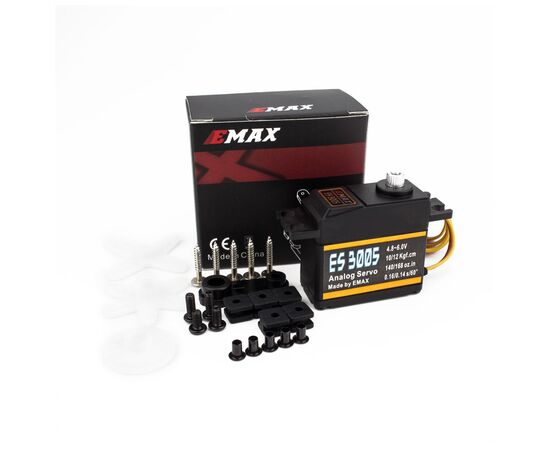 Сервопривод для дрона Emax ES3005 42g Metal Analog Servo for RC Airplane Waterproof (0102007001), изображение 4 Сервопривод для дрона Emax ES3005 42g Metal Analog Servo for RC Airplane Waterproof (0102007001), изображение 4