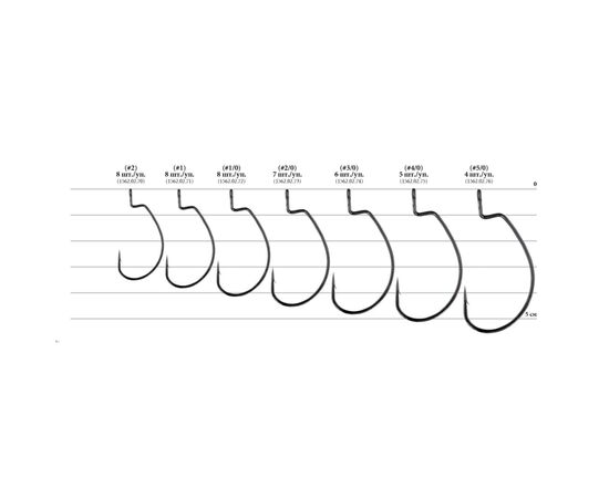 Крючок Decoy Worm25 Hook Wide 2/0 (7 шт/уп) (1562.02.73), изображение 2 Крючок Decoy Worm25 Hook Wide 2/0 (7 шт/уп) (1562.02.73), изображение 2