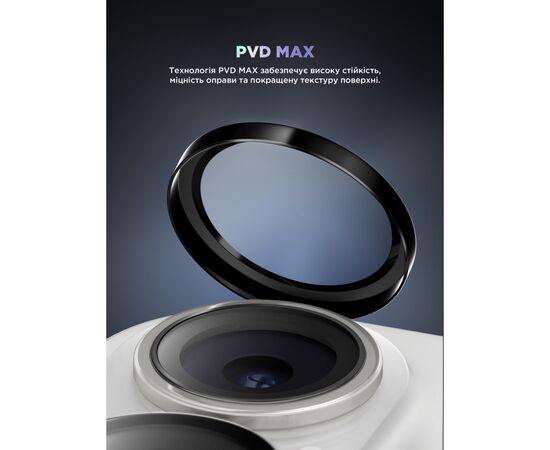 Стекло защитное Armorstandart for Camera Supreme BI iPhone 16e Black (ARM84426), изображение 3