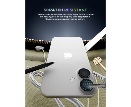 Стекло защитное Armorstandart for Camera Supreme BI iPhone 16e Black (ARM84426), изображение 5