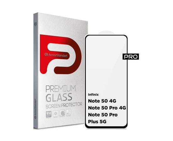 Стекло защитное Armorstandart Pro Infinix Note 50 4G / Note 50 Pro 4G / Note 50 Pro Plus 5G Black (ARM84722)