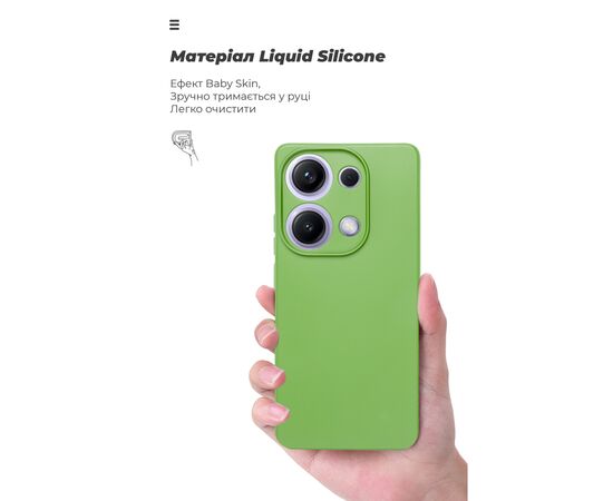 Чехол для мобильного телефона Armorstandart ICON Xiaomi Redmi Note 14S 4G Camera cover Green (ARM82010), изображение 7 Чехол для мобильного телефона Armorstandart ICON Xiaomi Redmi Note 14S 4G Camera cover Green (ARM82010), изображение 7