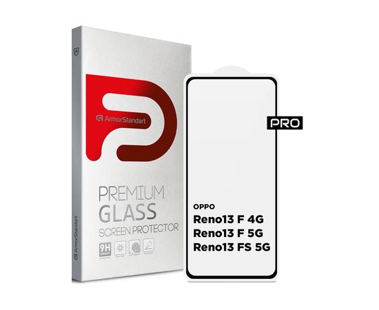 Стекло защитное Armorstandart Pro OPPO Reno13 F 4G / Reno13 F 5G / Reno13 FS 5G Black (ARM82922)