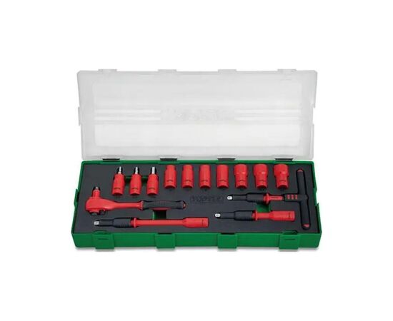 Набір інструментів Toptul ізольовані VDE 1/4" 14 шт. (6-гр.) (GZA1447)
