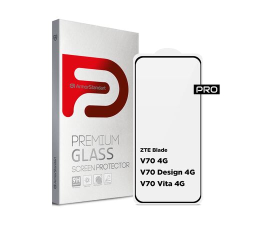 Стекло защитное Armorstandart Pro ZTE Blade V70 4G / V70 Design 4G / V70 Vita 4G Black (ARM83039)