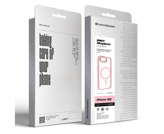 Чохол до мобільного телефона Armorstandart Unit MagSafe Apple iPhone 16e Pale Pink (ARM83875), зображення 3