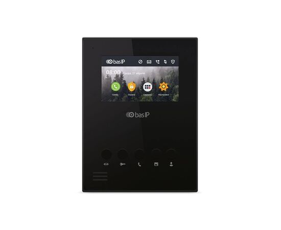 Відеодомофон Bas-IP AU-04LAF/W Black