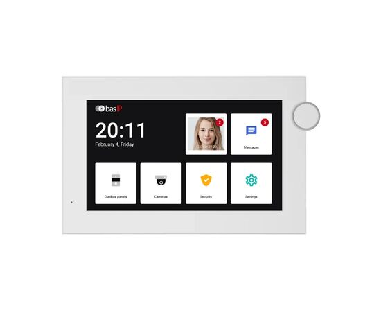 Видеодомофон Bas-IP AZ-07LF Android WiFi white
