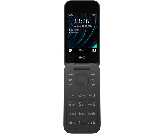 Мобільний телефон HMD 2660 4G Flip DS Black, зображення 2 Мобільний телефон HMD 2660 4G Flip DS Black, зображення 2