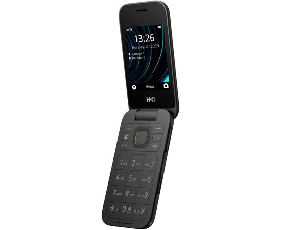 Мобільний телефон HMD 2660 4G Flip DS Black, зображення 4 Мобільний телефон HMD 2660 4G Flip DS Black, зображення 4