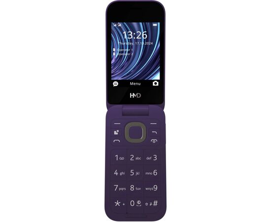 Мобільний телефон HMD 2660 4G Flip DS Violet, зображення 2 Мобільний телефон HMD 2660 4G Flip DS Violet, зображення 2